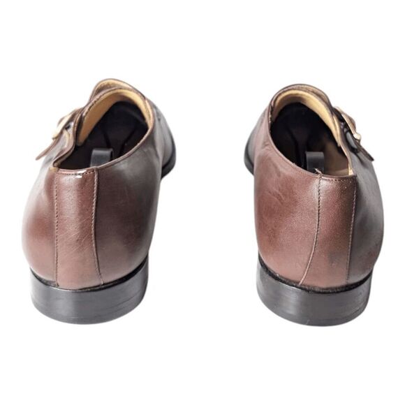 MAGNANNI Meris Brown Leather Monk Strap Loafer Size 11M